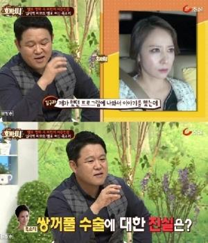 &#39;호박씨&#39; 김구라, &#34;옥소리 쌍커풀 수술 이유... 비지혹 때문에&#34;