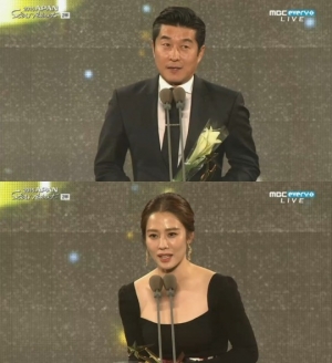 &#39;2015 APAN 스타어워즈&#39; 김상중·김현주, 장편 부문 남녀 최우수연기상 수상