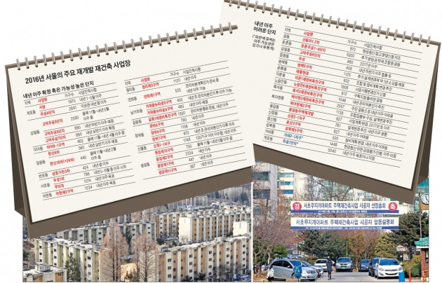 개포 주공 4단지(좌)·서초 무지개(우)