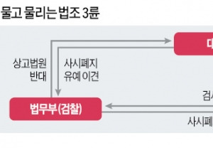 [Law&Biz] 핵심사안 때마다 힘겨루기…물고 물리는 '법조 3륜'