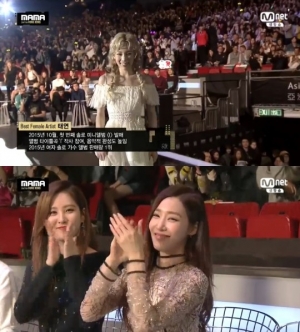 &#39;2015 MAMA&#39; 태연, 베스트 여자 가수상 수상 &#34;노래할 수 있게 해주는 소원 감사&#34;