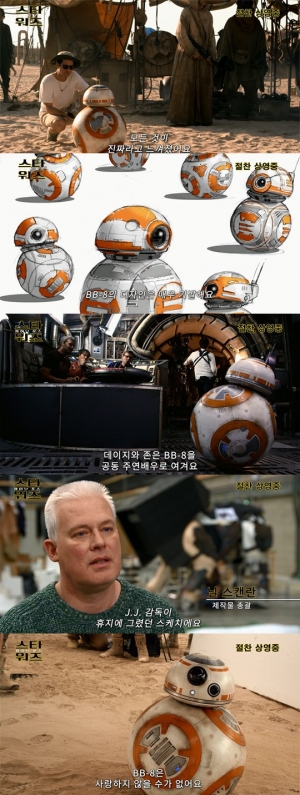 '스타워즈7' 드로이드 BB-8을 사랑하지 않을 수 없어요