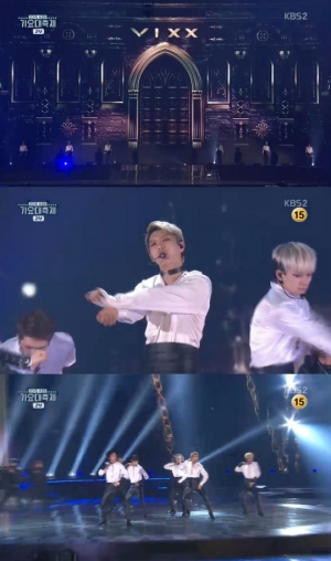 &#39;KBS 가요대축제&#39; 빅스, 남성미 넘치는 섹시 퍼포먼스…치명적인 매력