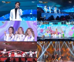'가요대제전' B1A4·레드벨벳·업텐션·에이핑크·방탄소년단, 90년대 향수 자극
