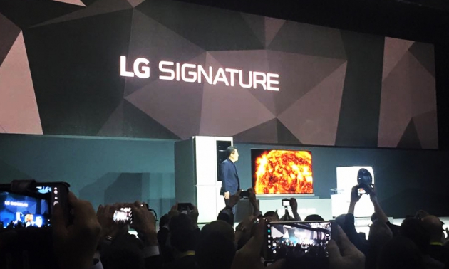 LG전자가 초프리미엄 가전 브랜드인 'LG 시그니처'를 공개하고 있다. 사진=김민성 기자