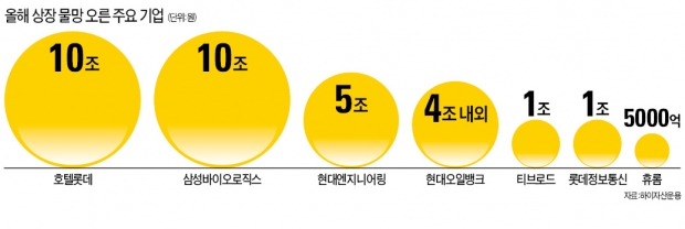 14년 만에 IPO 큰 장 선다…호텔롯데·삼성바이오로직스 '초대형 대어' 대기