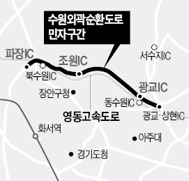 수원 첫 유료도로 올 3월 착공