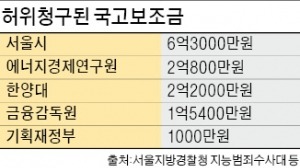 기재부부터 대학까지…국고보조금 65억원 털렸다