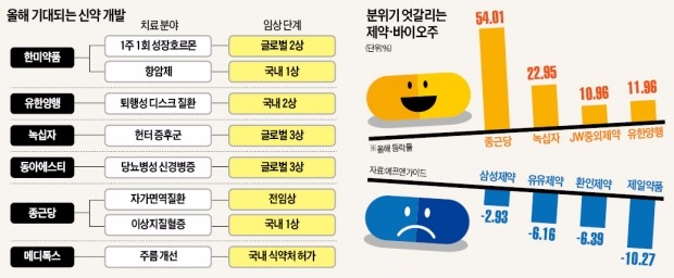 제약·바이오주 '묻지마 동반상승' 끝…맷집 키우는 녹십자·유한양행·종근당 '눈길'