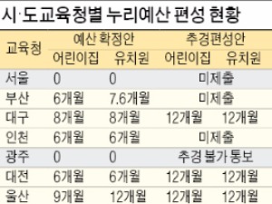 서울·광주 누리과정 지원금 어제 지급 못해…확산되는 보육대란