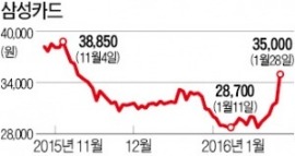 삼성생명, 금융지주사 전환 기대…카드·증권·생명 '금융 3형제' 급등