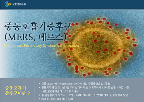 "메르스바이러스 한국에서 변이됐다"…질병관리본부 첫 공식 확인