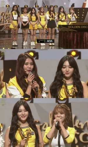 &#39;골든디스크&#39; AOA, 디지털 음원 본상 수상 &#34;작년에 고생 많았다&#34;