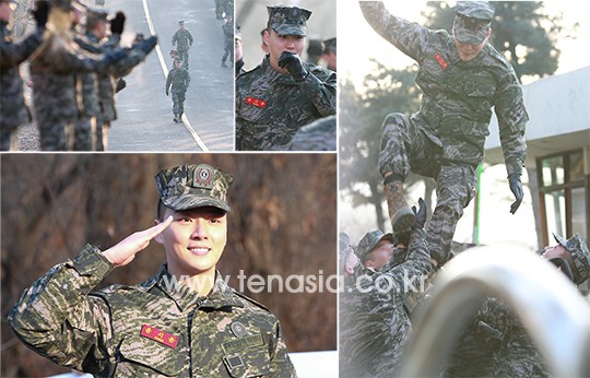 윤시윤, '전역을 명 받았습니다'…사진으로 보는 눈물의 전역 현장