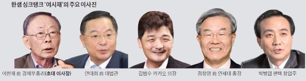 [단독] 한샘, 싱크탱크 공식 출범…이헌재·안대희 등 거물급 대거 참여