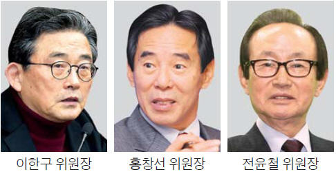 '공천 칼자루' 쥔 이한구·홍창선·전윤철