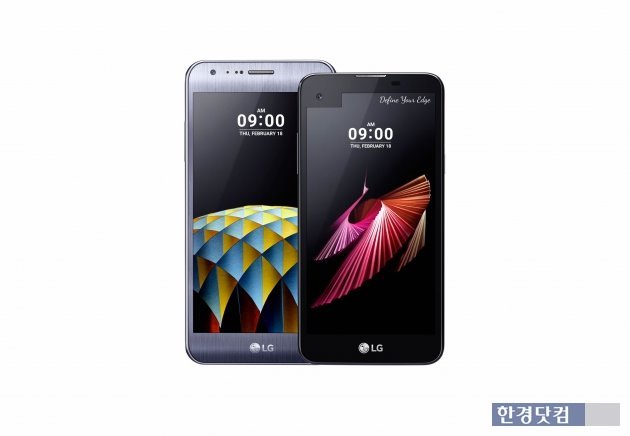 LG전자가 MWC 2016에서 공개하는 보급형 스마트폰 'X 캠'(왼쪽)과 'X 스크린'. / 사진=LG전자 제공