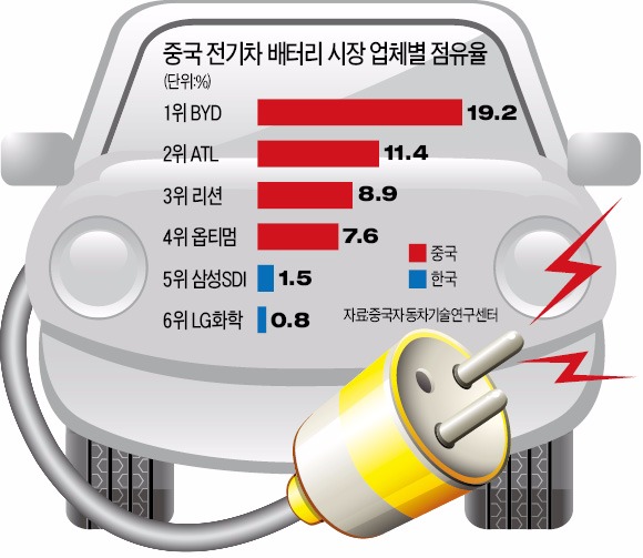 [우군 된 중국 자동차업계] 베이징 자동차 등 100여사 "삼성·LG 배터리, 보조금 대상서 제외 말라"