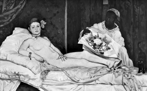 프랑스 파리 오르세미술관에 소장돼 있는 마네의 ‘올랭피아’(1863년). 보들레르는 이 그림을 “쾌락이 죽음과 맞닿아 있음을 암시한다”며 당대 현대성(모더니티)을 대표하는 작품으로 꼽았다.