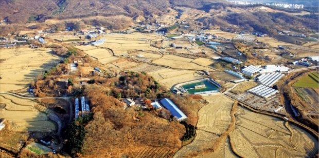 토지 보상 절차가 마무리 단계에 들어간 경기 의정부 고산공공주택지구 일대 전경. 아파트 등 1만여가구가 이곳에 들어설 예정이다. LH 제공