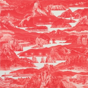 [artist]동서양의 감성을 매료시킨&nbsp;&nbsp;이세현의 '붉은 산수'