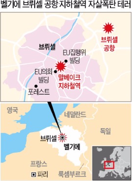 아랍어 고함 들린 후 두 차례 폭발…브뤼셀 공항 '아비규환'