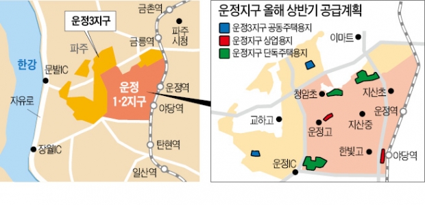 'GTX 호재' 파주 운정, LH 땅 속속 공급