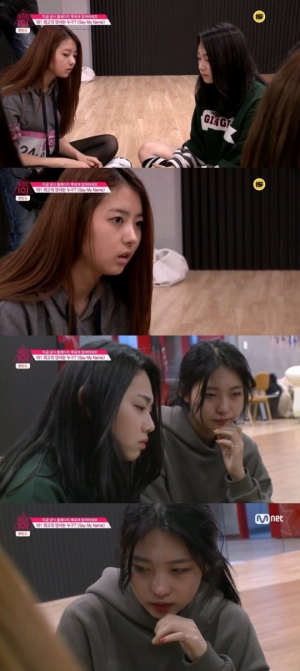 &#39;프로듀스 101&#39; 임나영-강미나, 하위권 연습생들과 &#39;의견 충돌&#39;