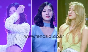 [TEN PHOTO] 레드벨벳 슬기 조이 예리, 컴백 후 첫 1위에 &#39;폭풍 눈물&#39; (더 쇼)