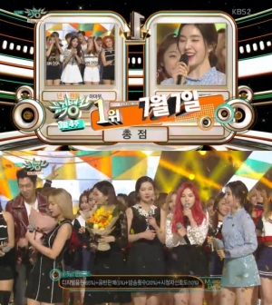 &#39;뮤직뱅크&#39; 레드벨벳, 3월 넷째 주 1위 &#34;사랑하는 팬분들 감사드립니다&#34;