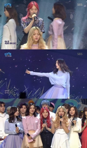 &#39;인기가요&#39; 레드벨벳, 신비로운 매력 발산한 &#39;7월 7일&#39;...1위 차지