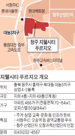 청주 지웰시티 푸르지오, 청주 랜드마크에서 분양되는 마지막 단지