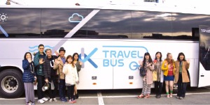 K트래블버스 통영코스를 이용한 외국인여행객들