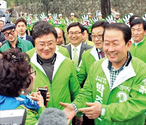 박주선 지원유세에 나선 남진 