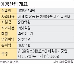 애경산업, 내년 상반기 상장 추진