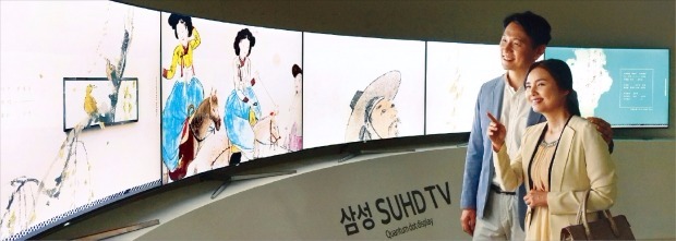 생생하네…삼성 SUHD TV로 보는 간송문화전