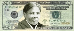 미국 20달러 지폐 앞면에 여성 흑인 인권운동가