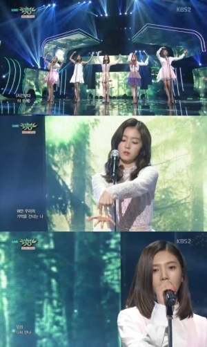 &#39;뮤직뱅크&#39; 레드벨벳, 동화처럼 티없이 맑은 무대 &#39;7월 7일&#39;