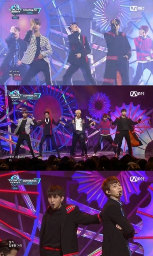 &#39;엠카운트다운&#39; 빅스, 카리스마 넘치는 남자들의 질투 &#39;다이너마이트&#39;