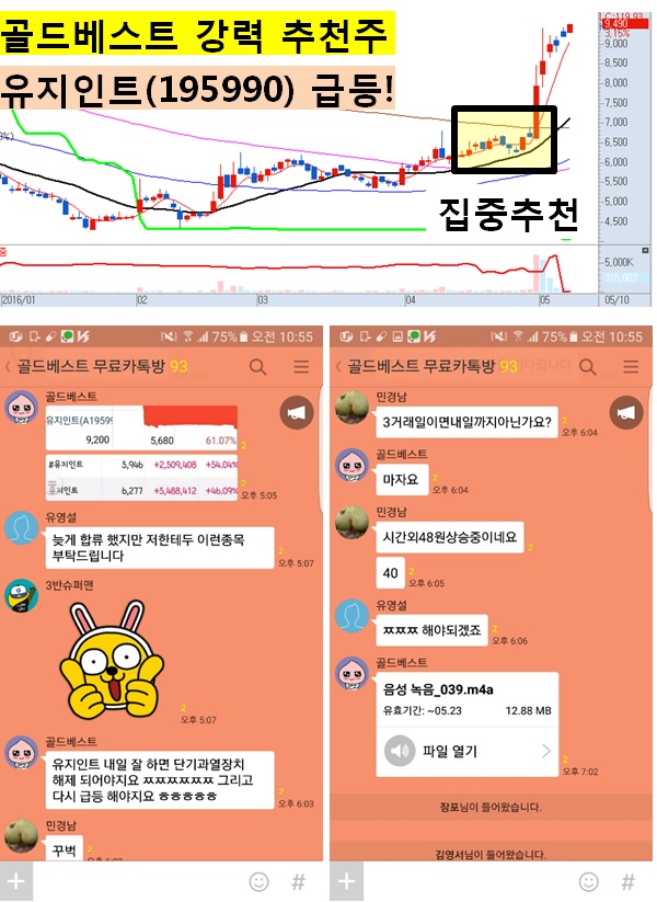 "과열 해제되면 다시 급등…" 이제는 카카오톡 무료주식방!