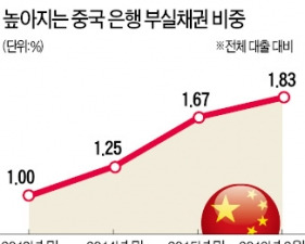 "중국 은행권 부실채권, 공식통계 9배 넘어"