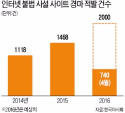 인터넷 불법 경마 '기승'…올들어 740건 적발