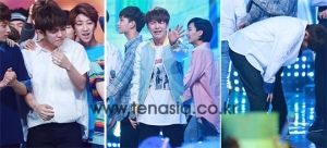[TEN PHOTO] 세븐틴 에스쿱스 호시 우지, 데뷔 후 첫 1위..리더들의 눈물 (쇼챔피언)