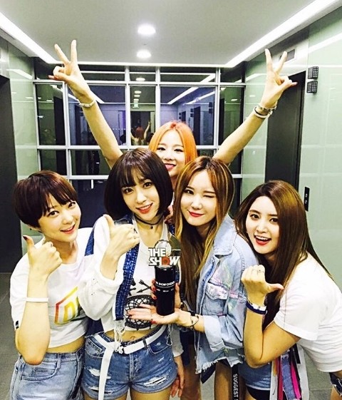 EXID, 음악방송 3관왕