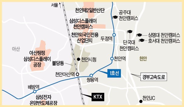 [대한민국 도시 이야기-천안] 20년새 인구 두 배 늘고…KTX가 이끈 불당동은 '천안의 강남'으로