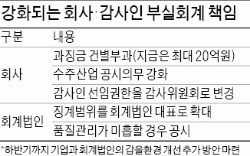 부실감사 회계법인 대표도 징계