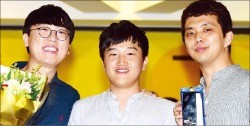 공승규(왼쪽부터), 신금철, 곽일웅 감독.