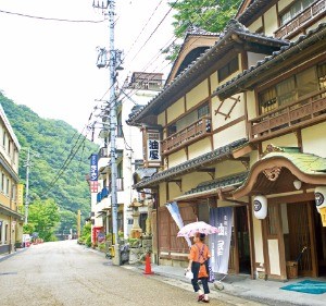오카야마현 유바라 온천마을
 