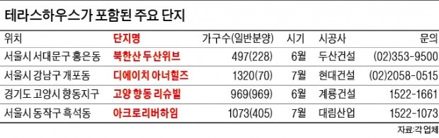 아파트 장점 누리면서 단독주택 느낌까지…테라스하우스 '이유 있는 인기'