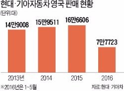 [브렉시트 이후] 한국차 연 22만대 관세폭탄 노출…"유럽시장 회복세 꺾이는 게 더 문제"